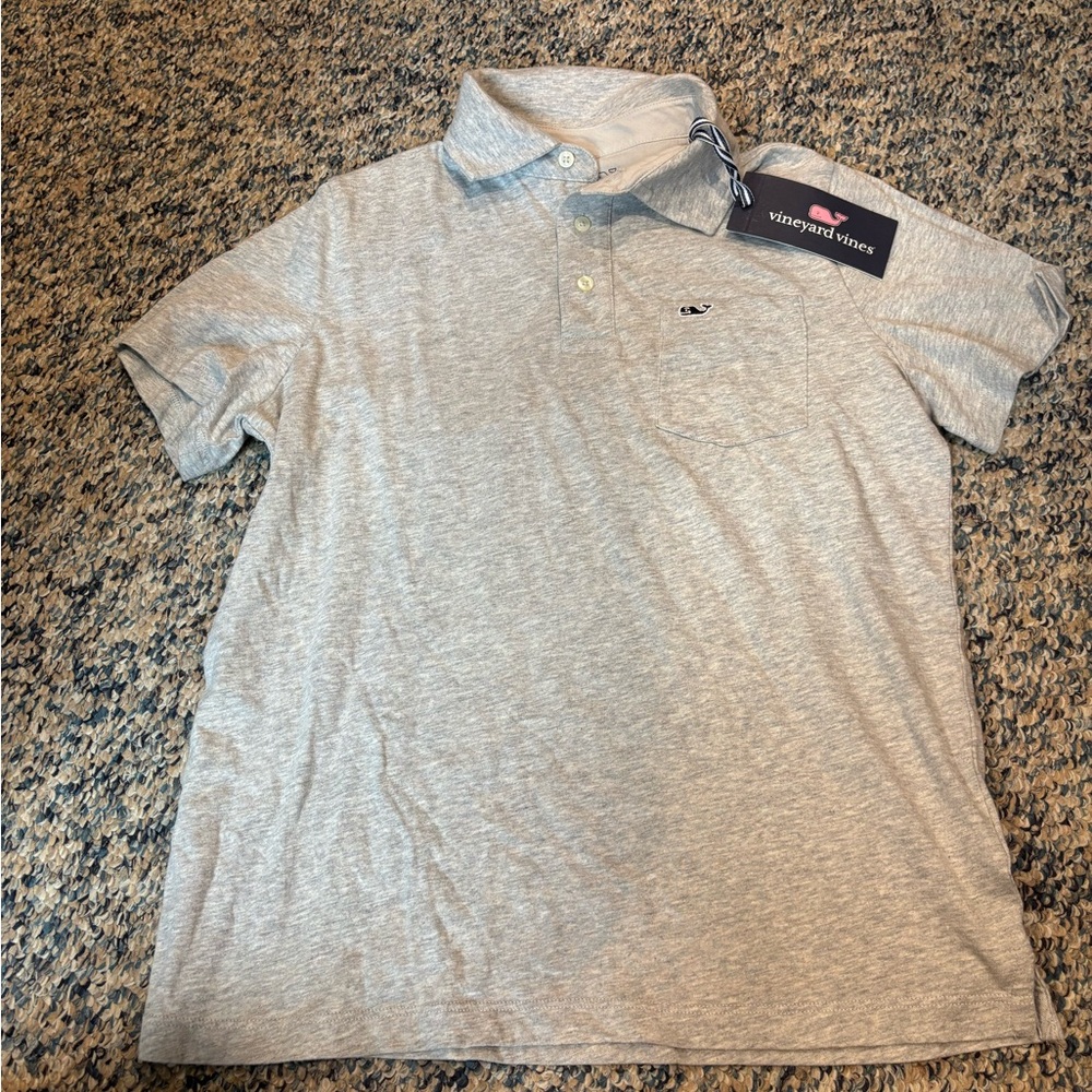 Vineyard Vines boys Gray Polo Shirt